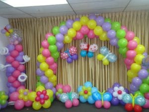 como decorar con globos un cumpleaños infantil