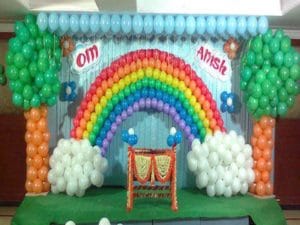 Como decorar un salon de fiestas con globos